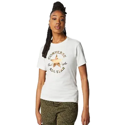 Polera chuck patch metallic converse