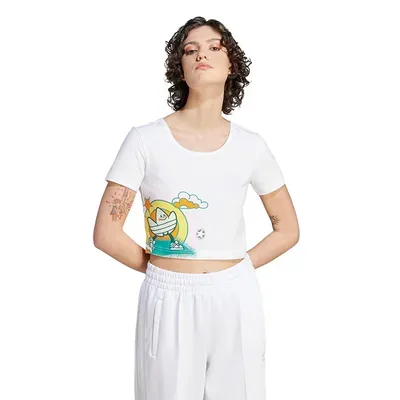 Polera corta adidas