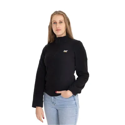 Poleron microfleece quarter zip cat