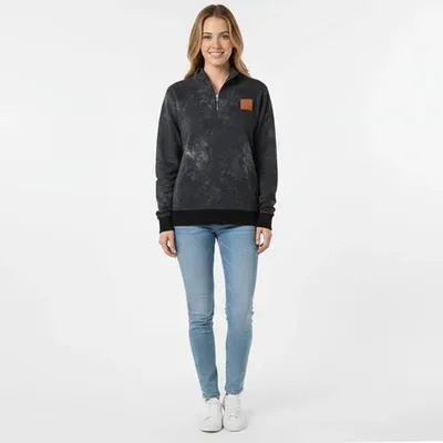 Polerón women crew black reef