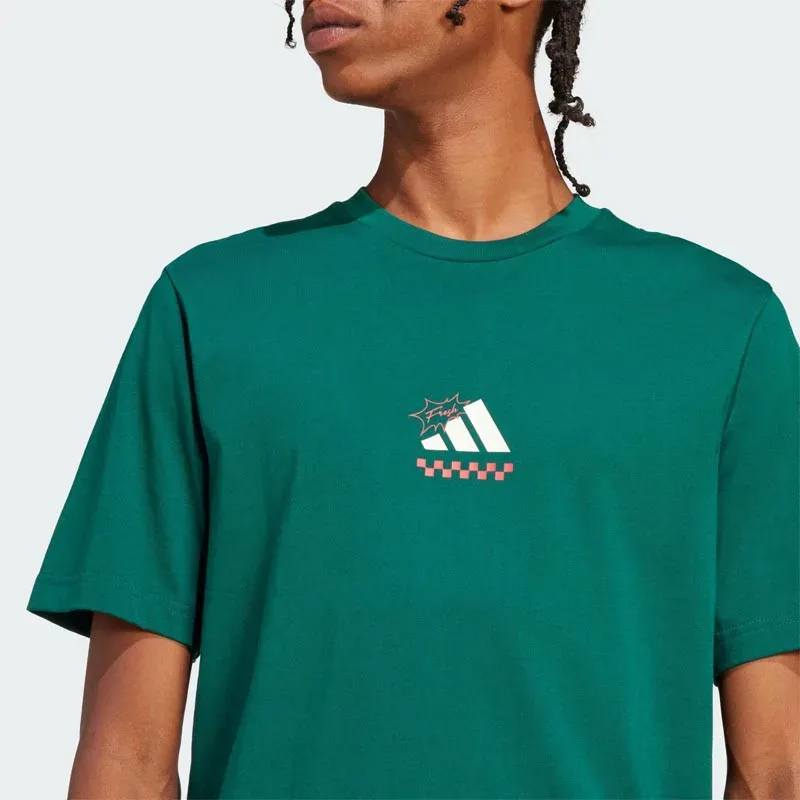 Polera lounge pizza estampada adidas - imagen 5