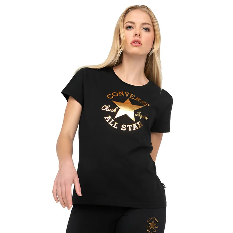 Polera chuck patch metallic converse