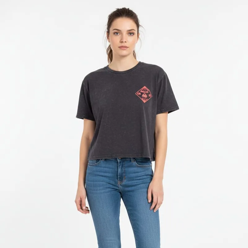 Polera crop dark reef