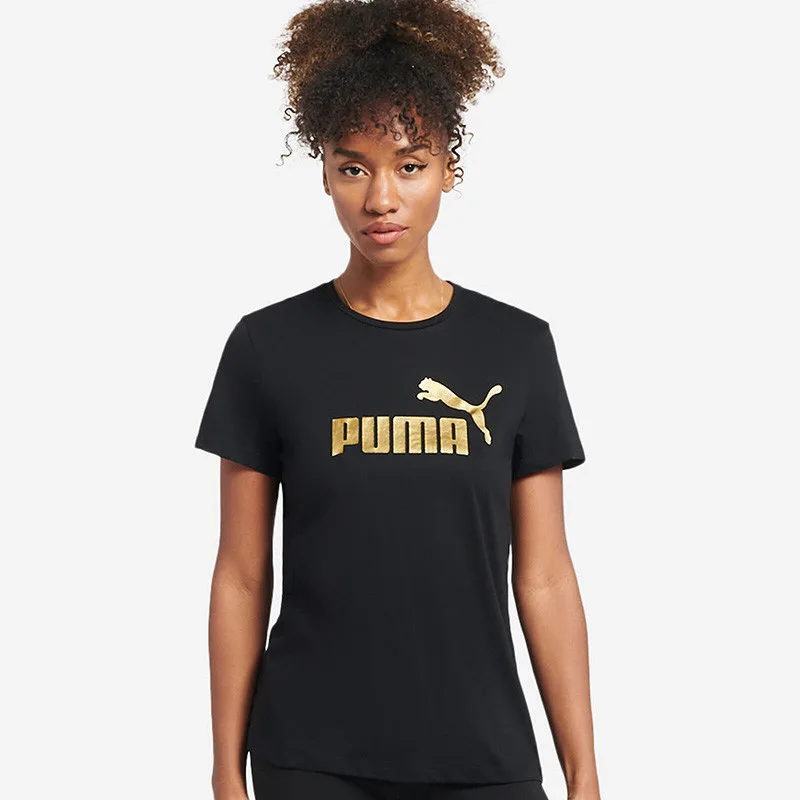 Polera ess+ metallic logo tee puma