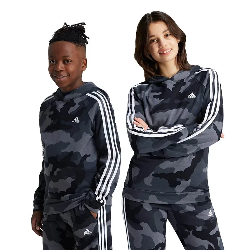 Poleron essentials allover print niños adidas