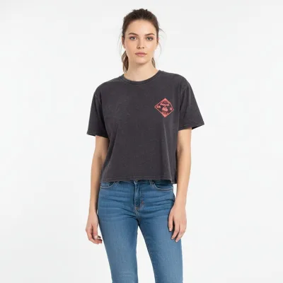 Polera crop dark reef