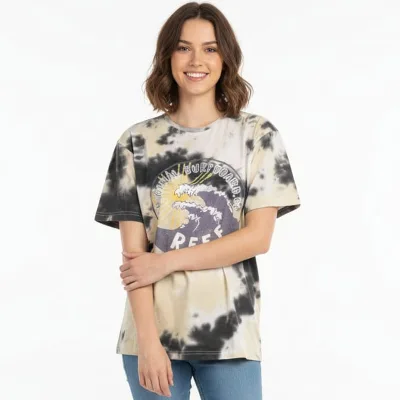 Polera oversize tie dye reef