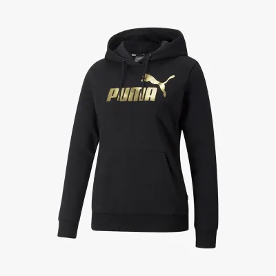 Poleron ess+ metallic logo hoodie puma