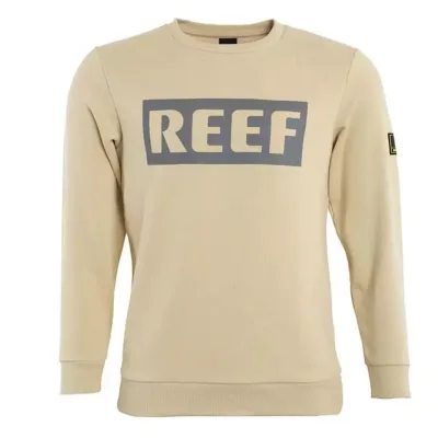 Polerón kids crew beige logo reef